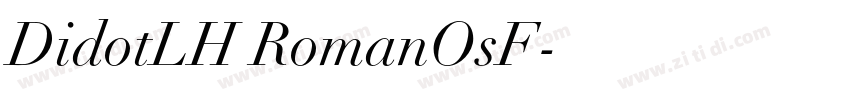 DidotLH RomanOsF字体转换